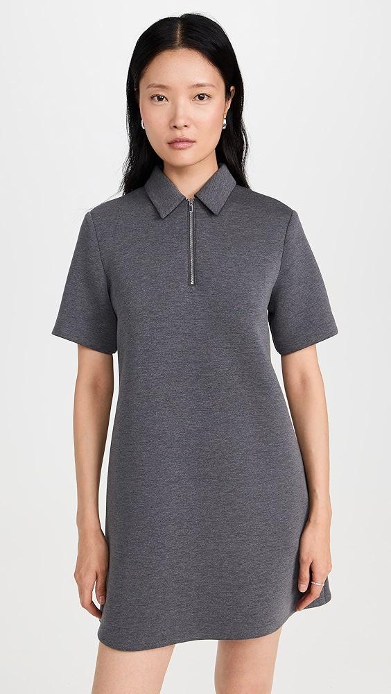 Theory Short Sleeve Half Zip Dress | Shopbop Product Image