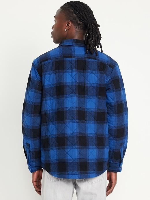 Quilted Button-Down Shacket Product Image