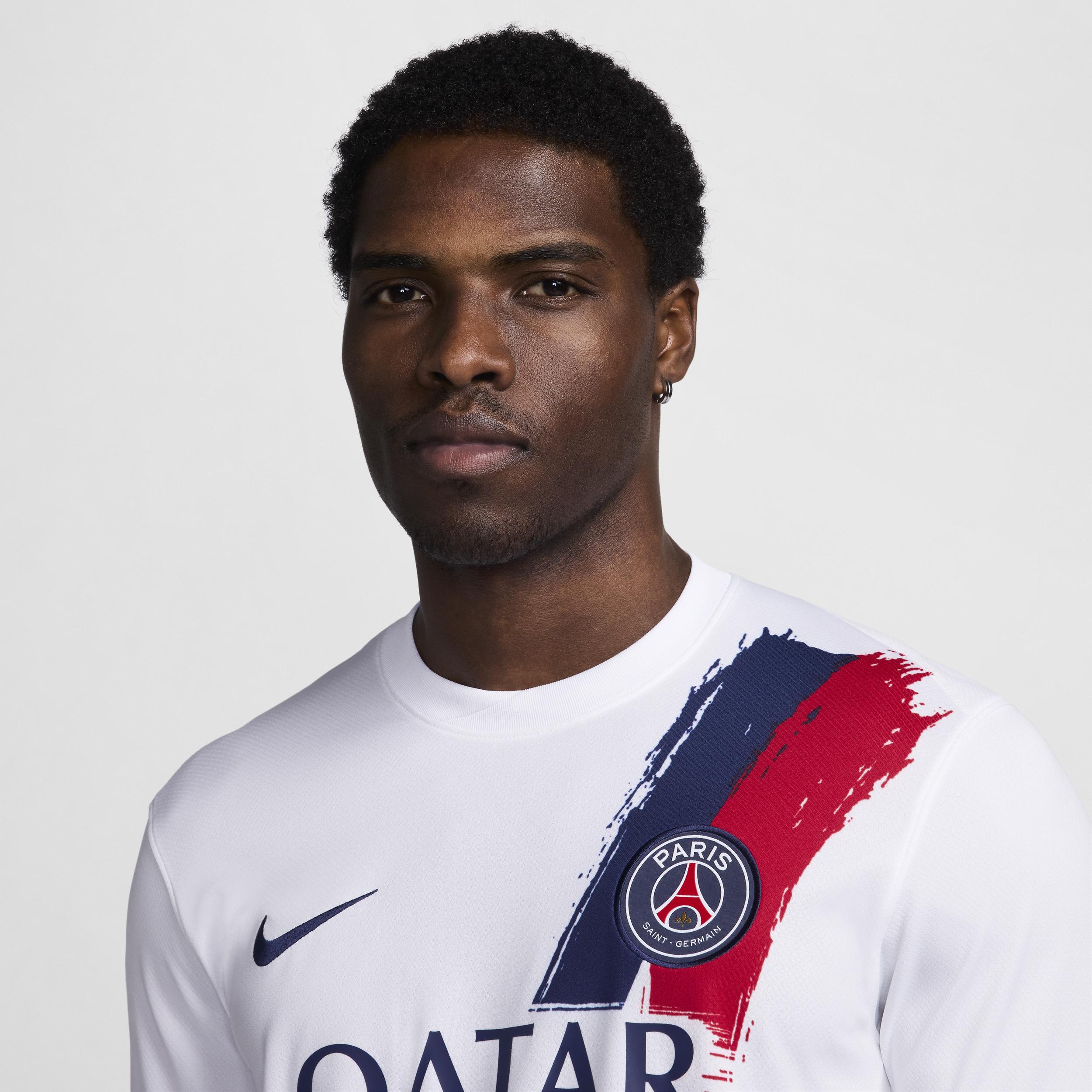 Nike Mens White Paris Saint-Germain 2024/25 Away Replica Jersey - White Product Image