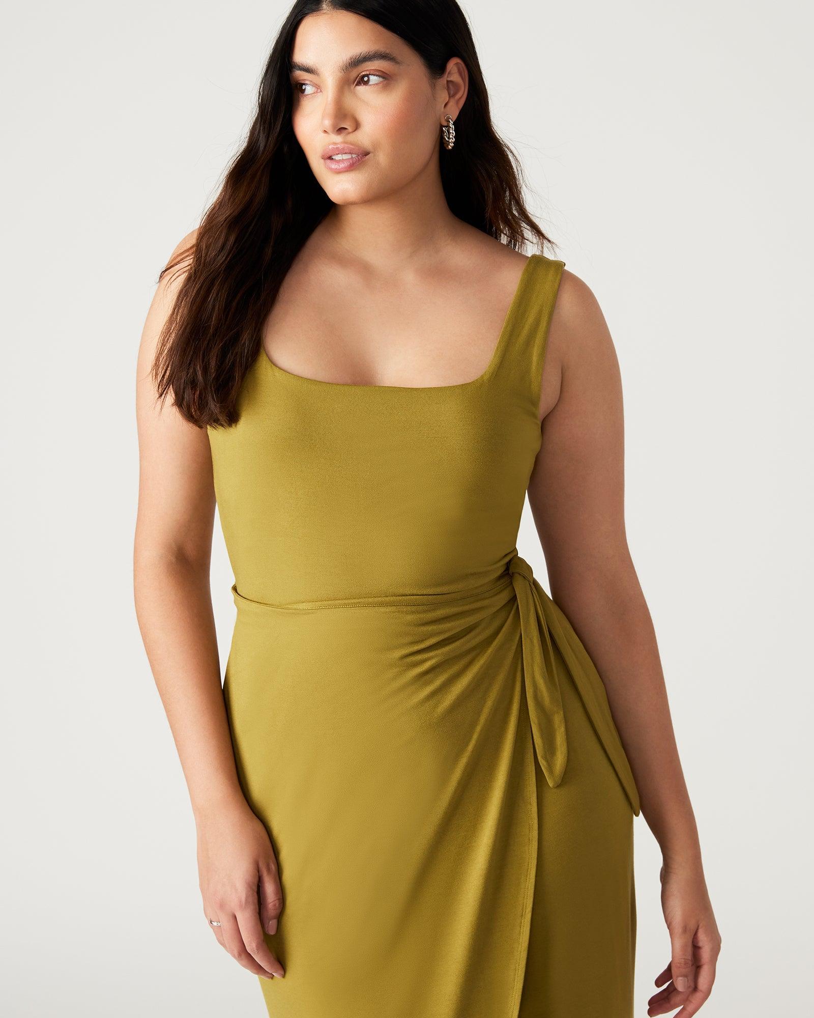 RHEA DRESS OLIVE Female Product Image