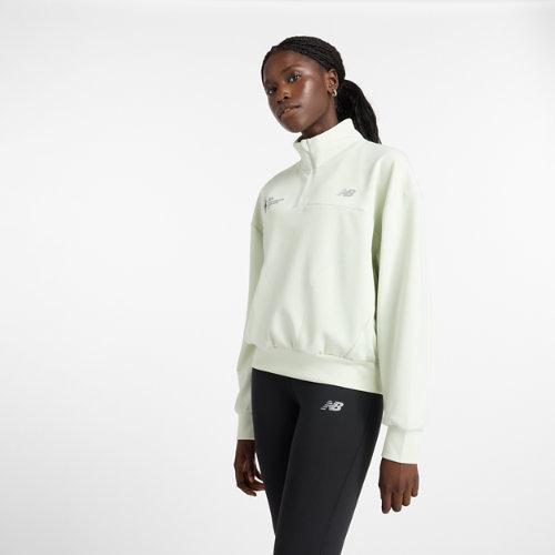 New Balance Women's NYC Marathon Oversized Quarter Zip Shirt Product Image