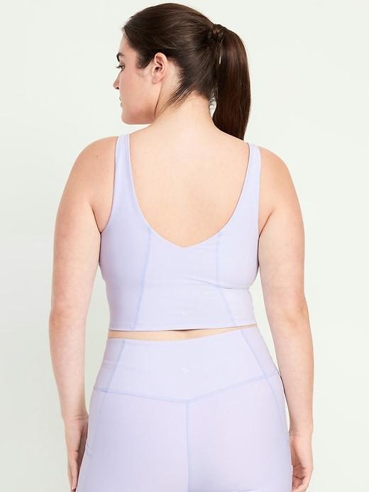 Light Support PowerSoft Rib Longline Sports Bra Product Image