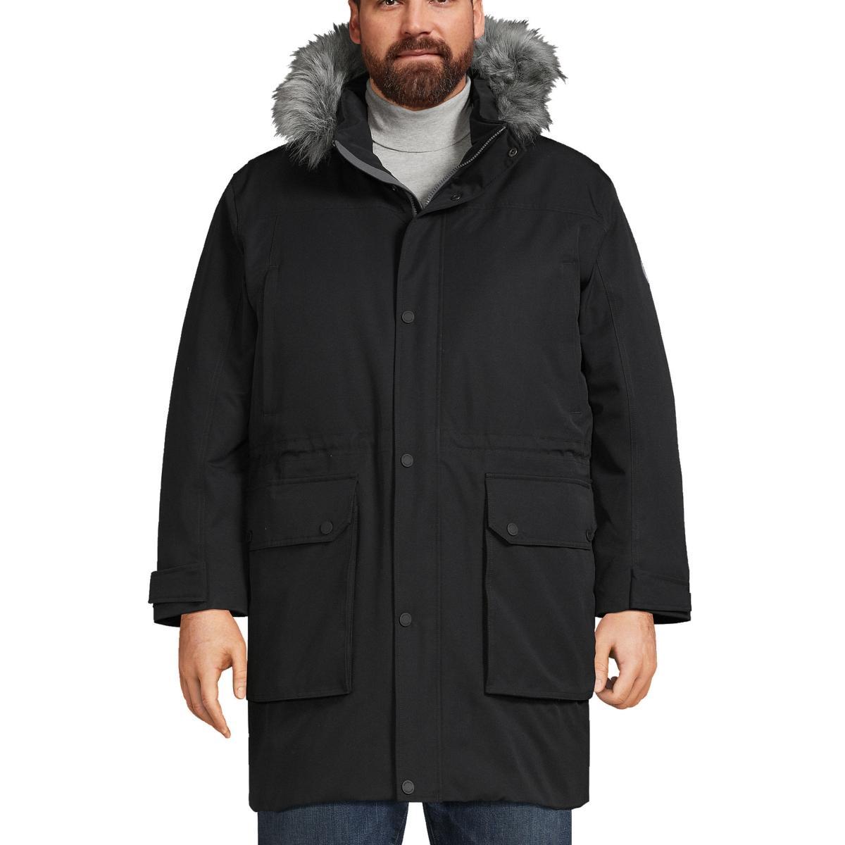 Big & Tall Lands End Expedition Down Waterproof Winter Parka, Mens Product Image