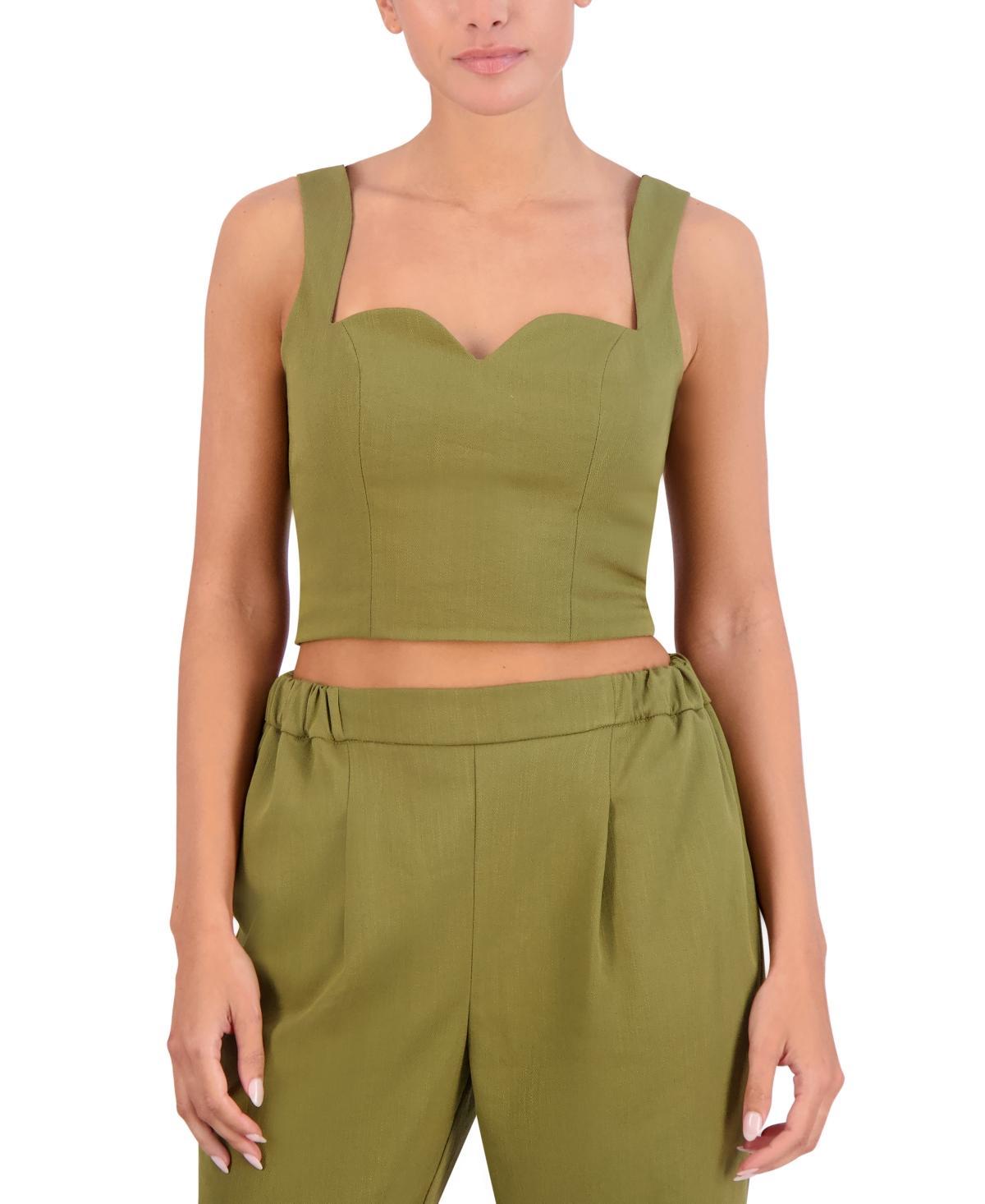 Bcbg New York Womens Sweetheart-Neck Crop Top Product Image