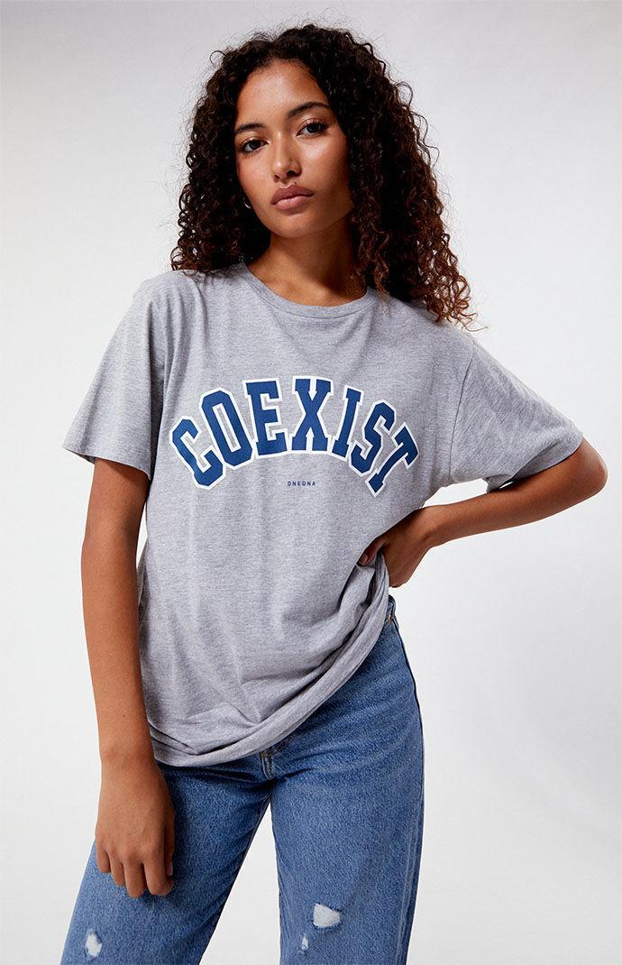 ONE DNA Womens Coexist Crew Neck T-Shirt Product Image