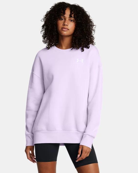 Womens UA Icon Fleece Oversized Crew Product Image