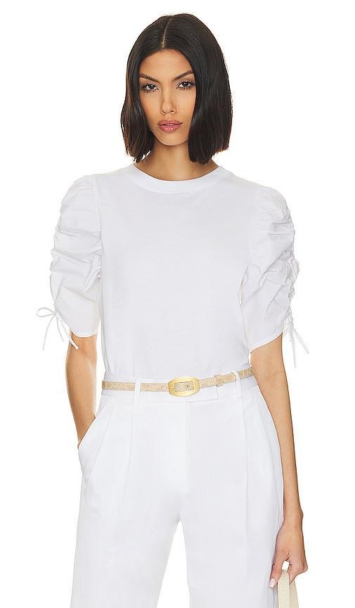 FRAME Ruched Sleeve T-Shirt Product Image