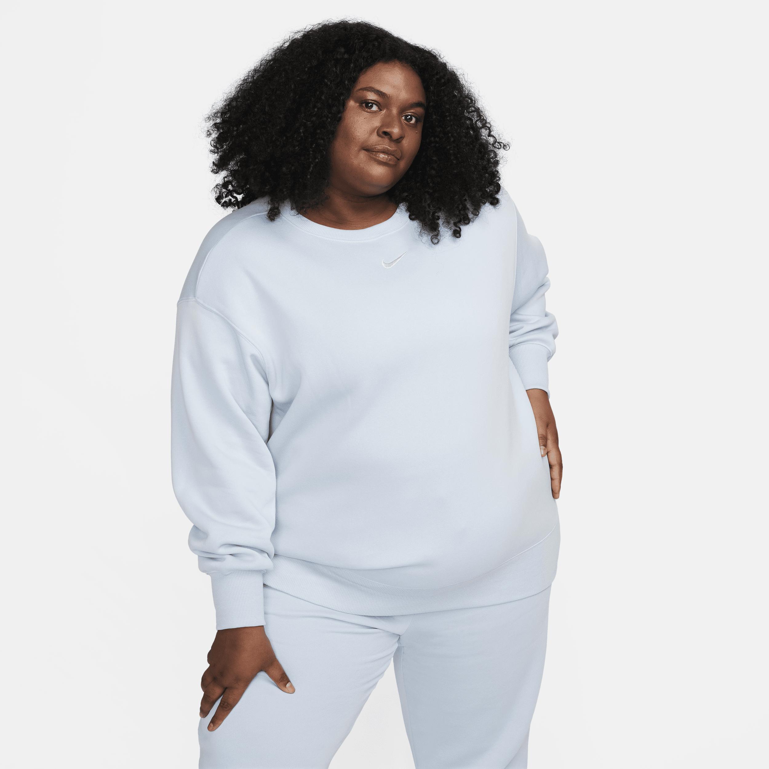 Womens Nike Sportswear Phoenix Fleece Oversized Crew-Neck Sweatshirt (Plus Size) Product Image