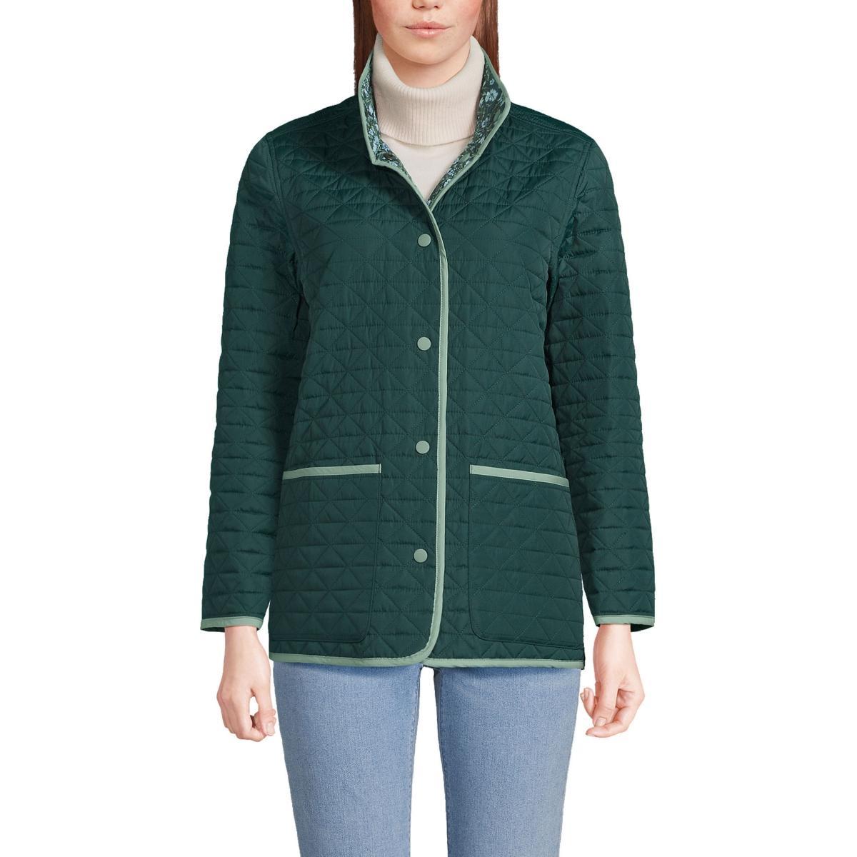 Petite Lands End Insulated Reversible Barn Jacket, Womens Product Image