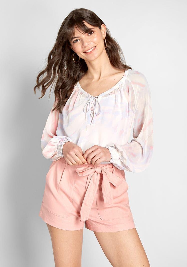 Boho I Go Chiffon Blouse Product Image