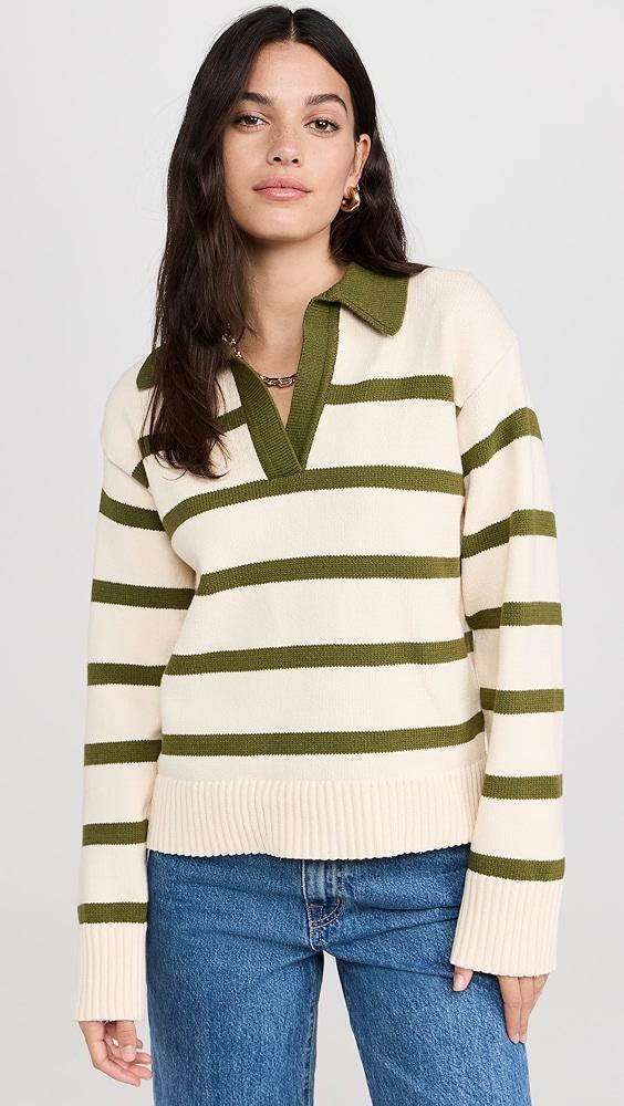 English Factory Striped Collared Sweater | Shopbop Product Image