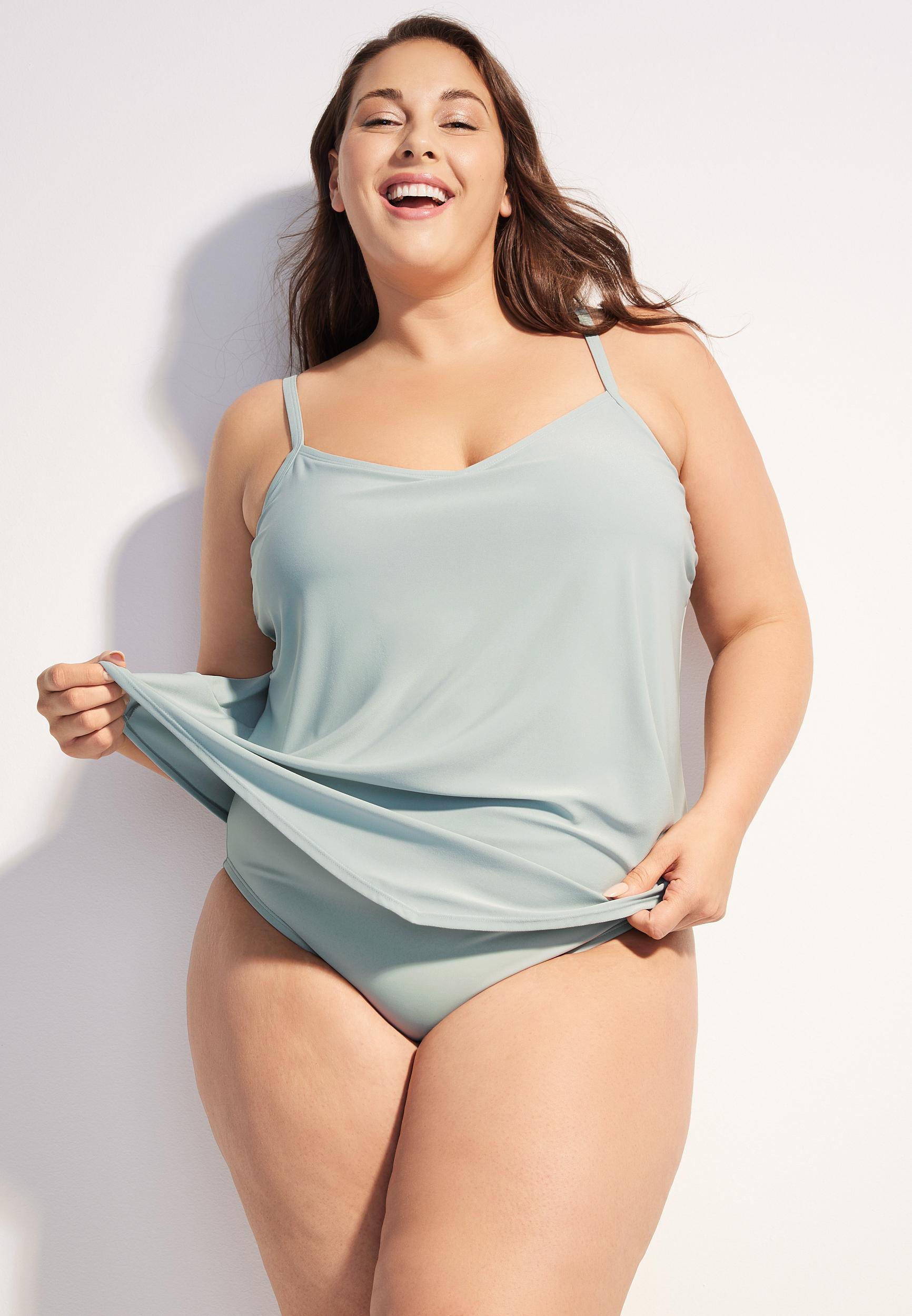 Maurices Plus Size Womens American Beach High Rise Bikini Bottom Size 1X Product Image