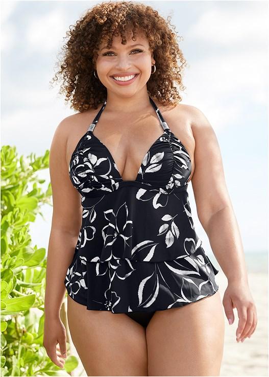 Ruched Goddess Tankini Top Product Image