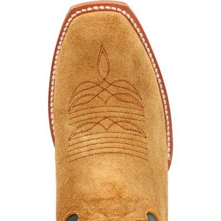 SALE Durango® Men's PRCA Tan Roughout Cutter Toe Boots Product Image