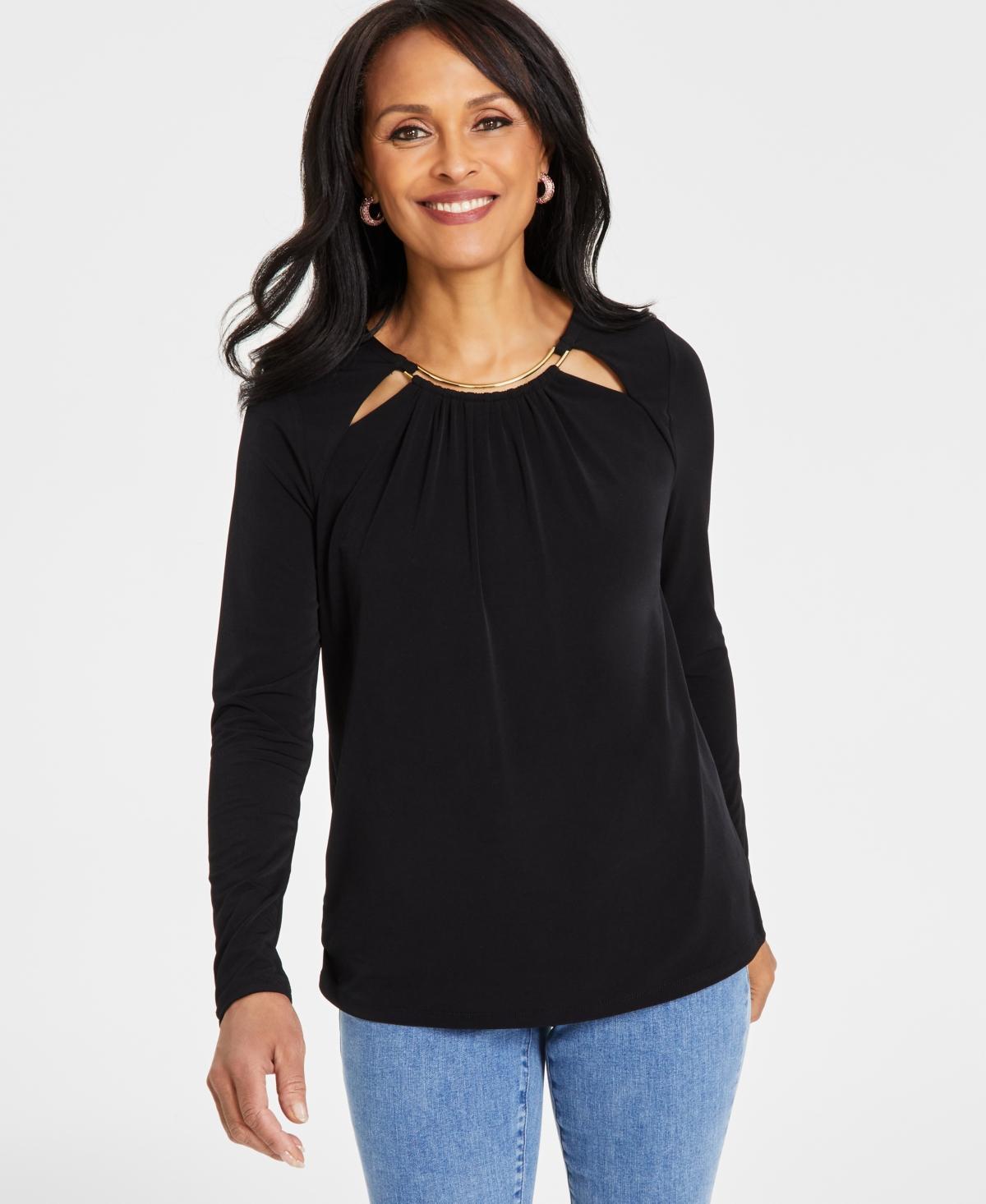 Women's Hardware Cutout Top, Created for Macy's  product image