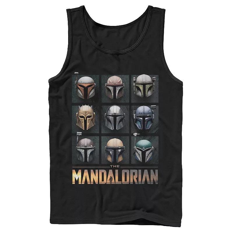 Mens Star Wars The Mandalorian Helmet Box Up Tank Top Product Image