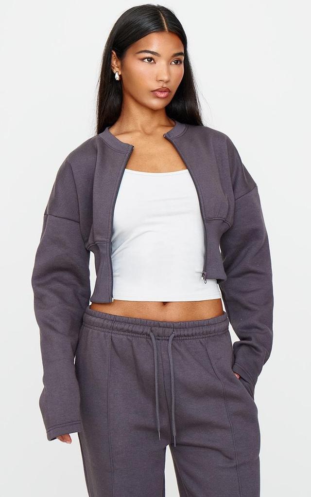 Charcoal Extreme Cinched Waist Sweatshirt Product Image