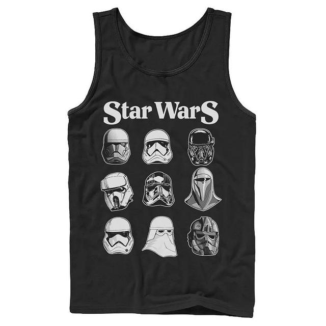 Mens Star Wars Storm Trooper Helmets Poster Tank Top Product Image