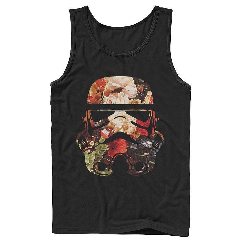 Mens Star Wars Stormtrooper Helmet Flower Fill Tank Top Product Image