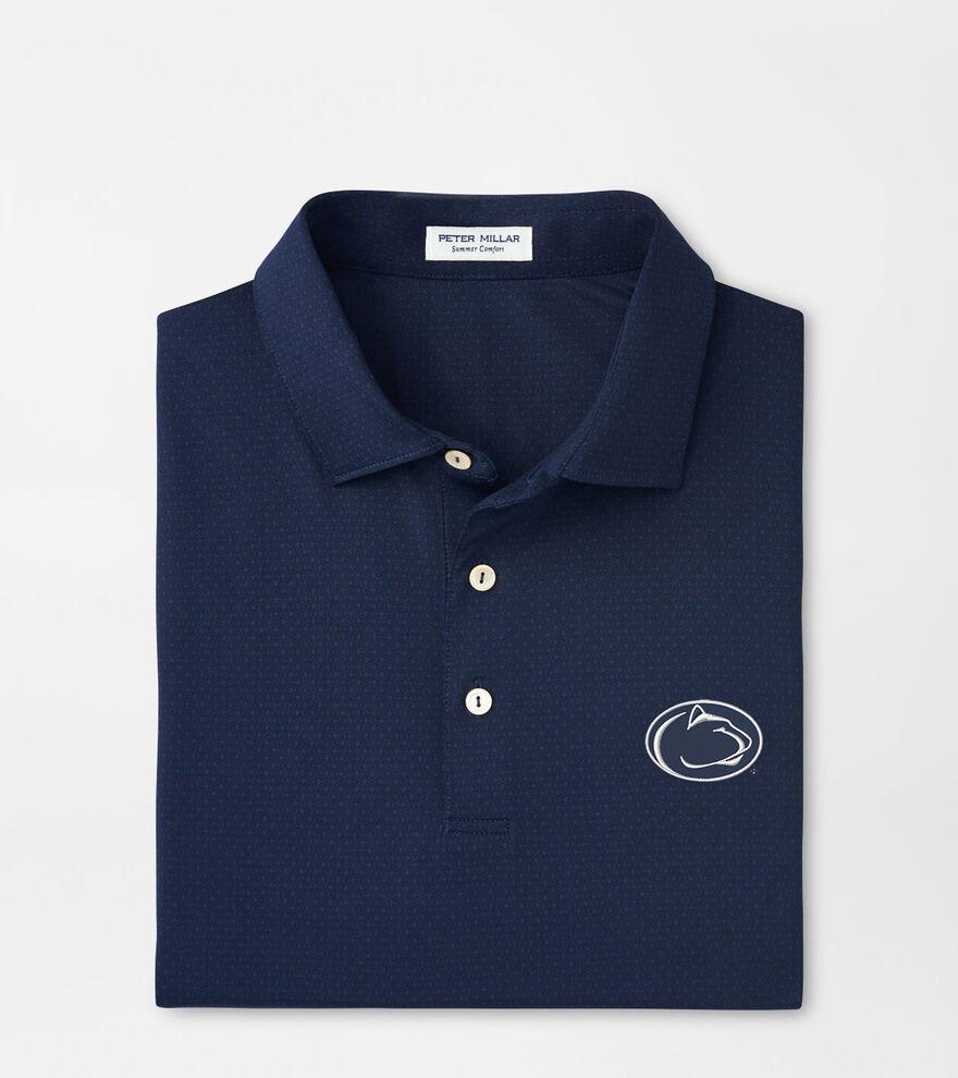 Peter Millar Mens Penn State Tesseract Performance Jersey Polo | Color: Navy | Size: M Product Image