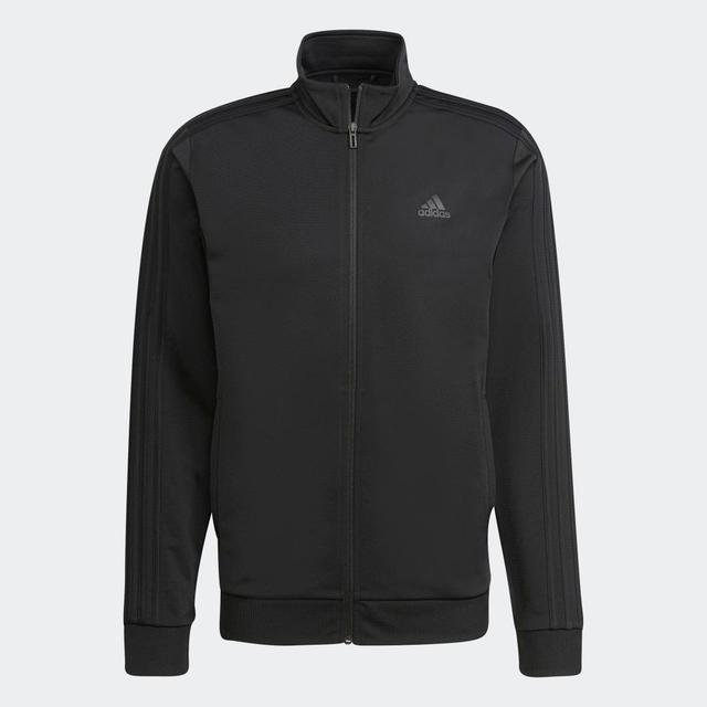 adidas Essentials Warm-Up 3-Stripes Track Jacket Black S Mens Product Image