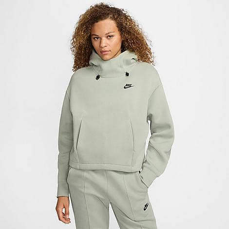 Nike Womens Nike NSW Tech Fleece OS Hoodie - Womens Jade Horizon/Black product image