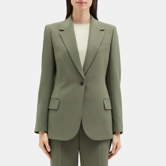 Crepe Fitted Blazer | Theory Outlet Product Image