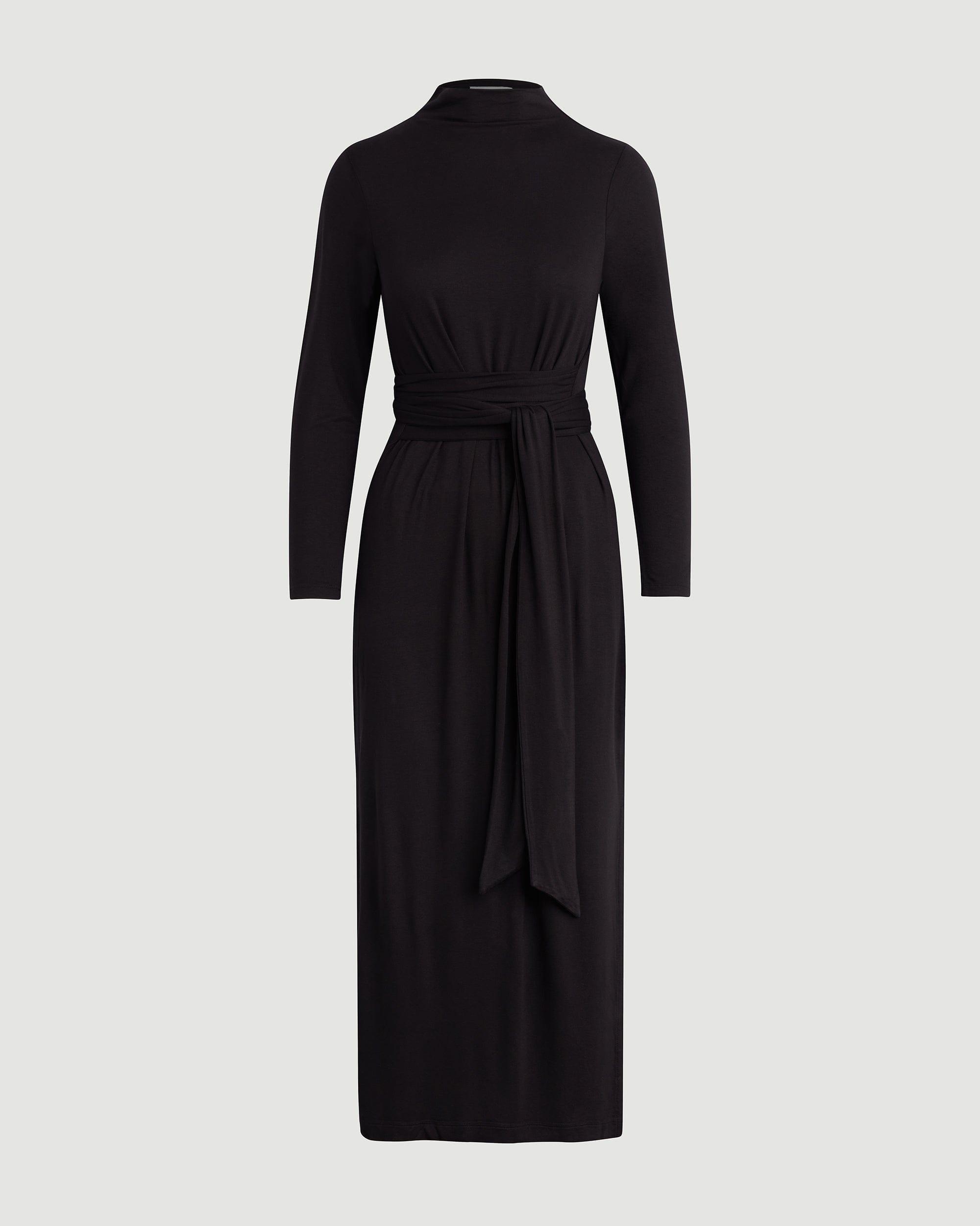 Vero Long-Sleeve Tie-Front Dress (Petite) Product Image