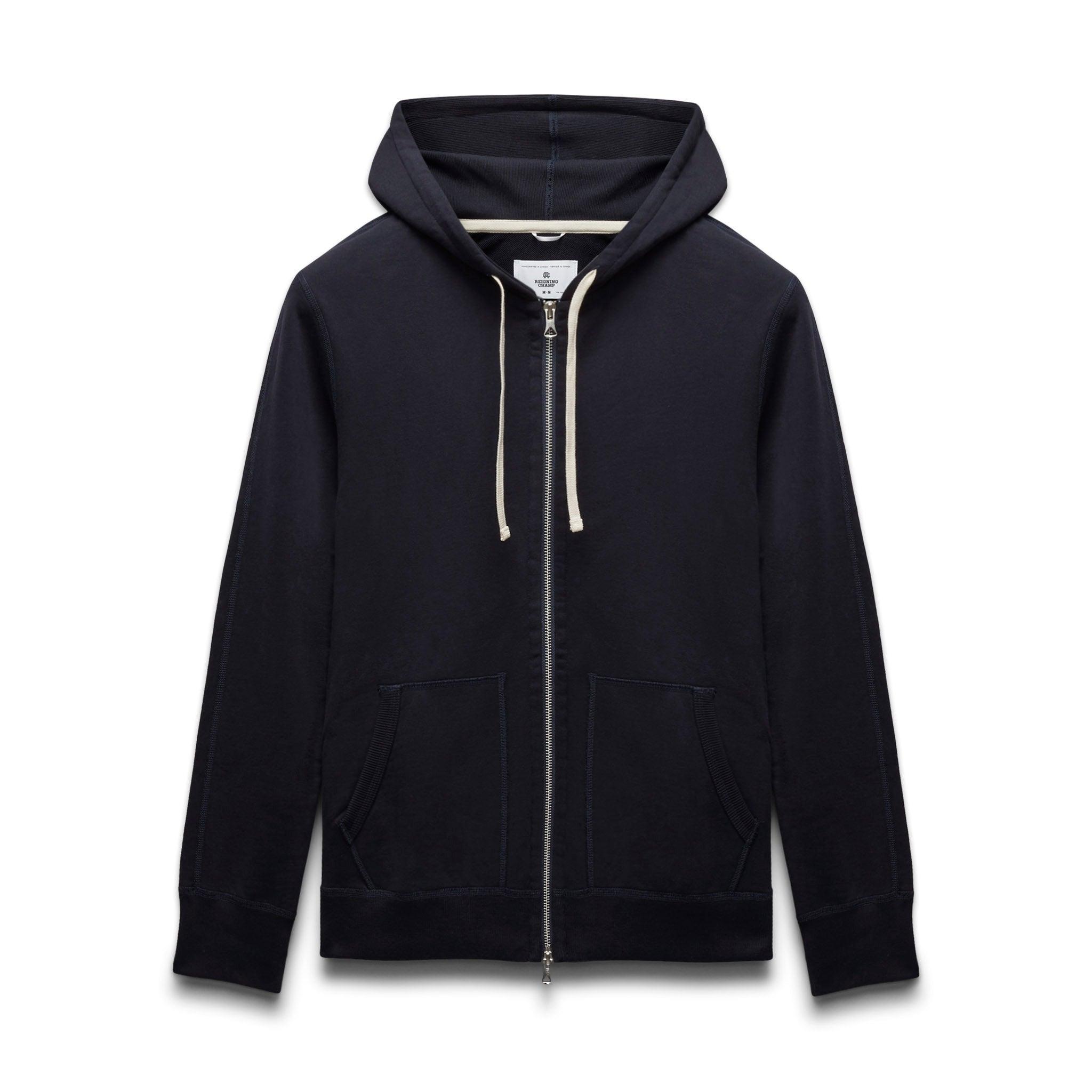 Midweight Terry Slim Zip Hoodie Male Product Image