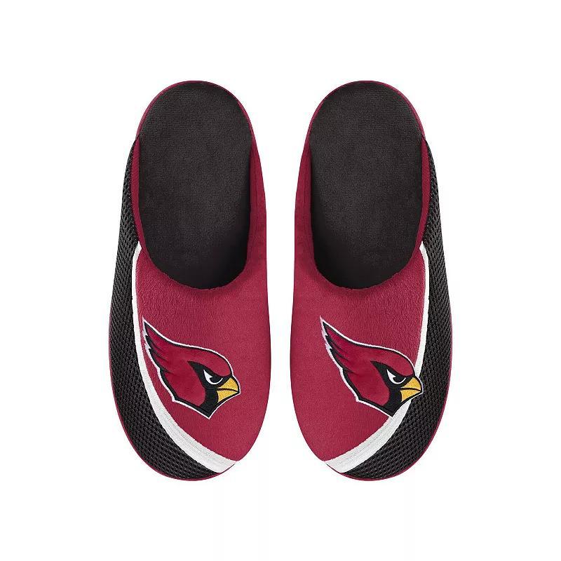 Mens FOCO Arizona Cardinals Big Logo Color Edge Slippers Product Image