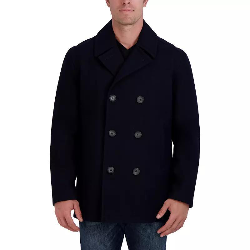 Mens Nautica Wool Peacoat Grey Product Image