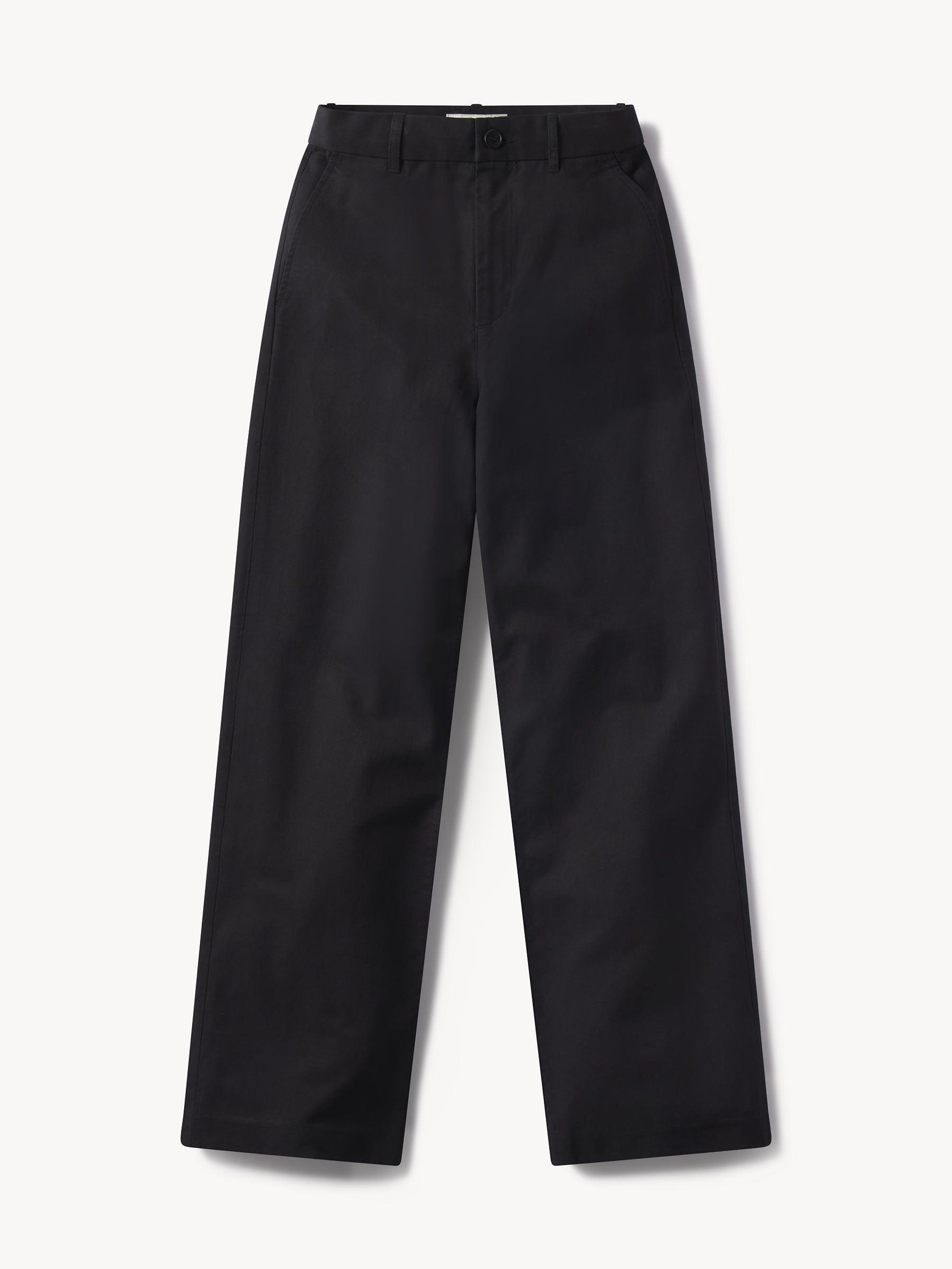 Black Ever Twill Straight Leg Trouser product image