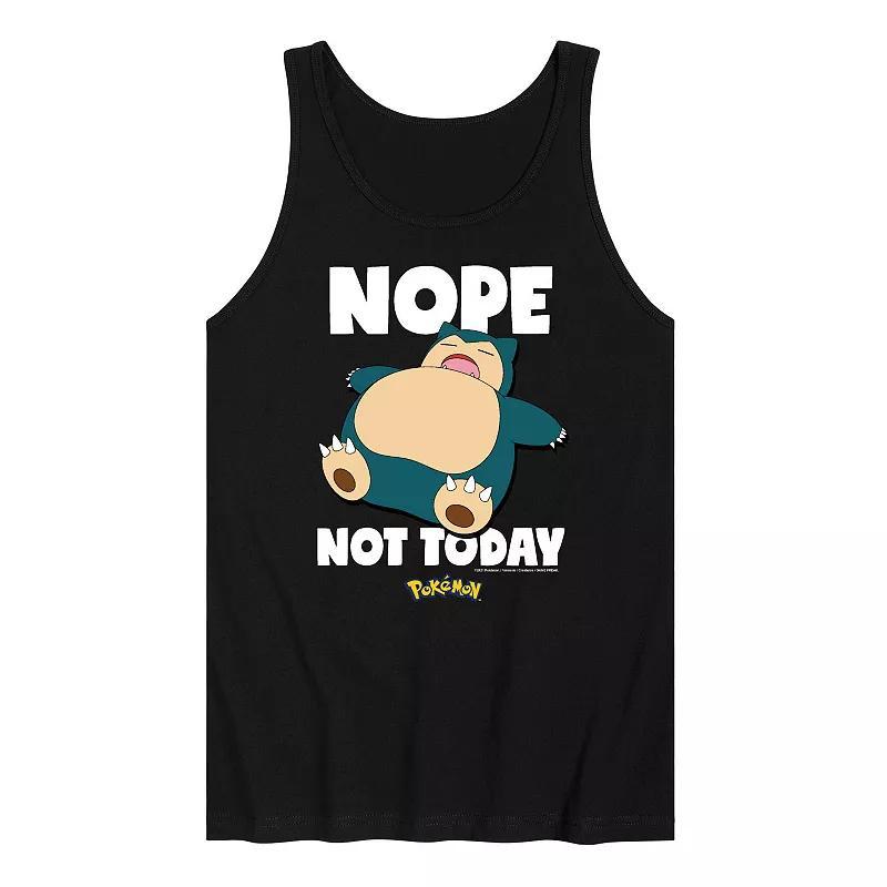 Mens Nintendo Pokmon Snorlax Nope Not Today Graphic Tank Top Product Image