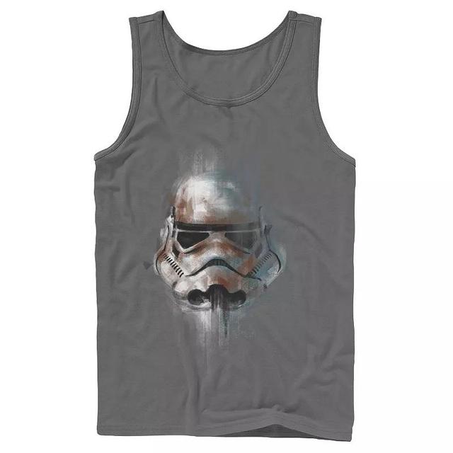 Mens Star Wars Stormtrooper Painting Tank Top Grey Product Image