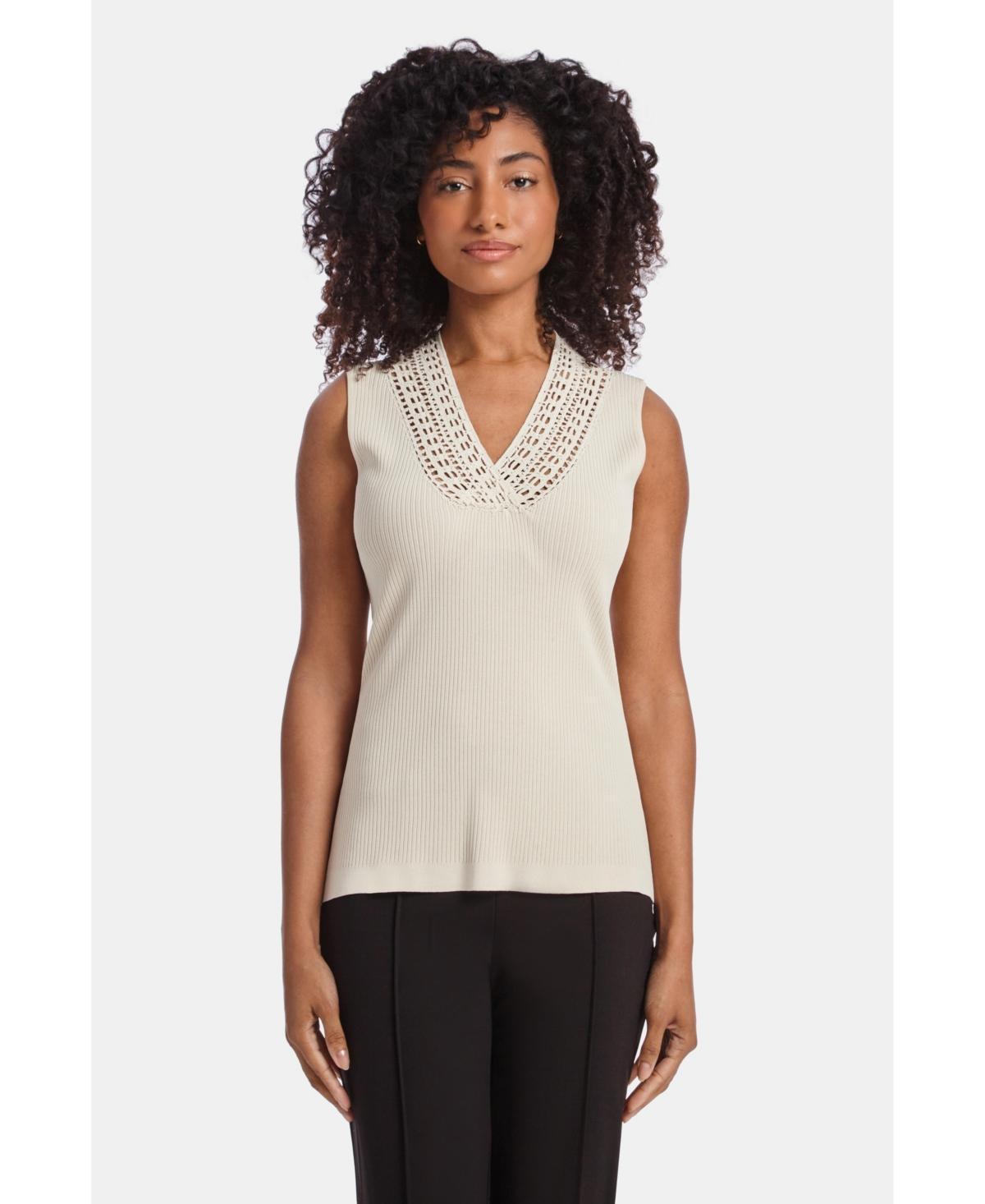 Womens The Extensive Sleeveless V-Neck Sweater Product Image