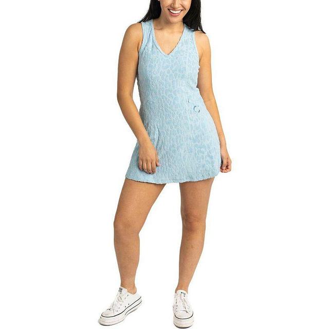 Womens Lusso Chicago Cubs Tess Cheetah V-Neck Racerback Dress Product Image