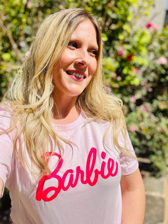 Pink Barbie Graphic Tee Product Image