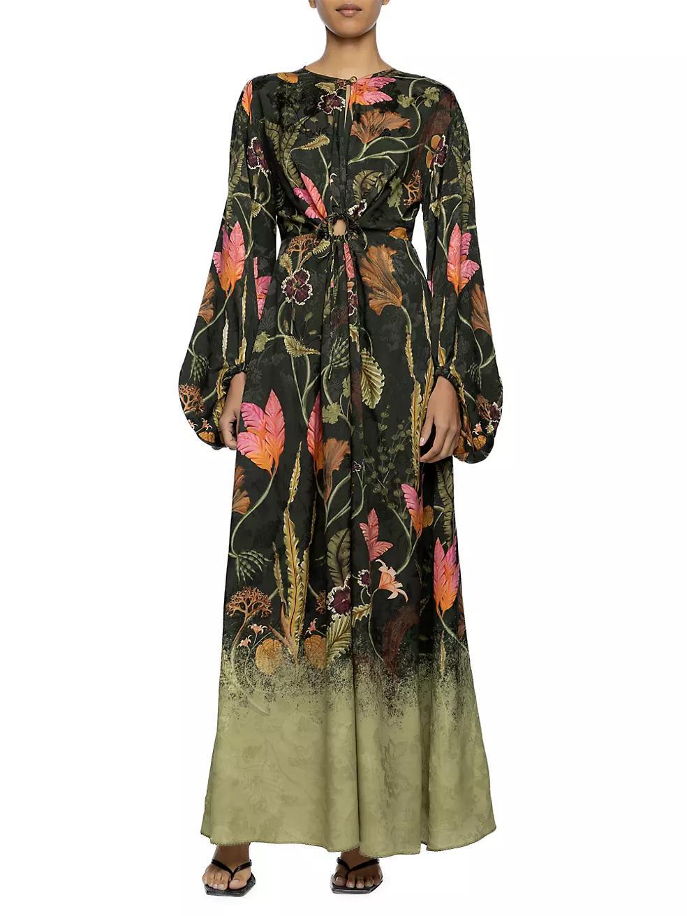 Antonieta Habitat Balloon-Sleeve Maxi Dress Product Image