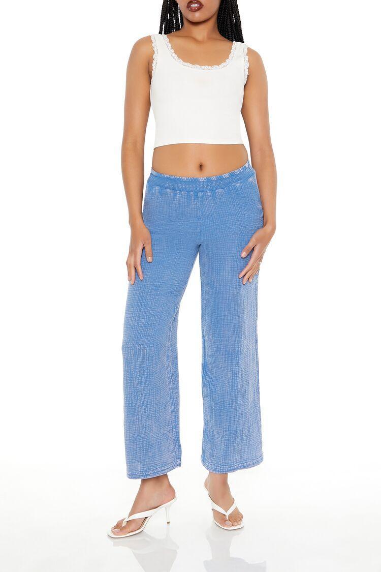 Mineral Wash Wide-Leg Pants | Forever 21 Product Image