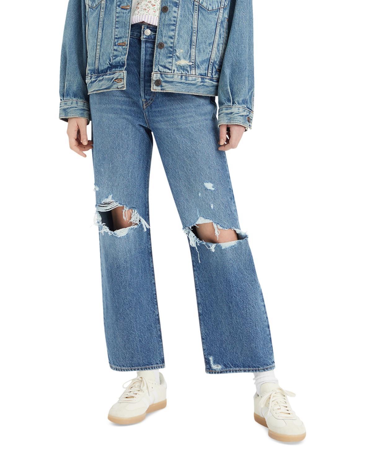 Levis Ribcage High Rise Ankle Straight Jeans Product Image