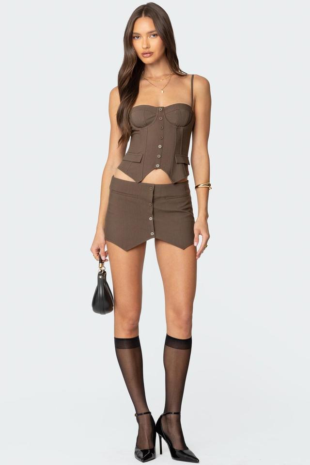 Ellis Buttoned Up Mini Skort Product Image