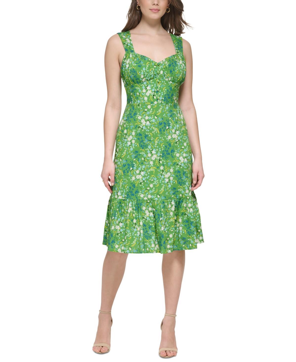 Women's Floral-Print Midi Dress Product Image