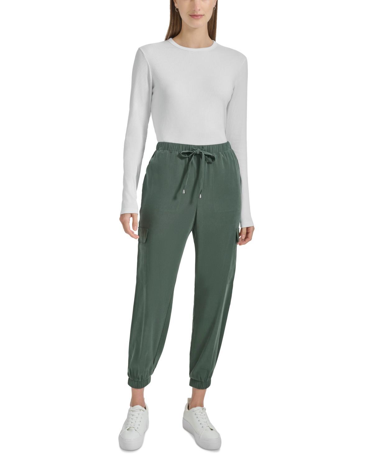 Marc New York Womens Woven Pull-On Cargo Pants Product Image