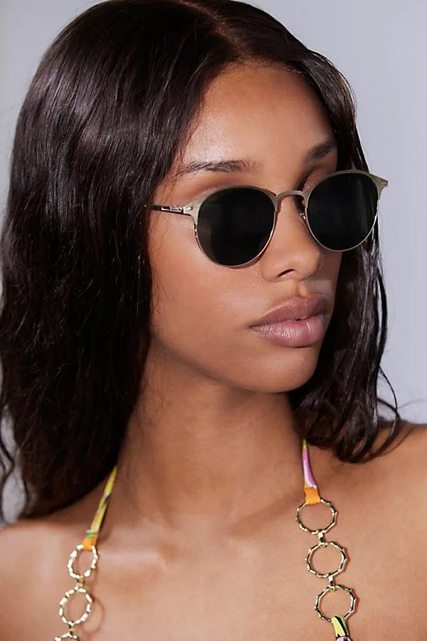 Urban Outfitters UO Essential Metal Half-Frame Sunglasses Womens at Urban Outfitters Product Image