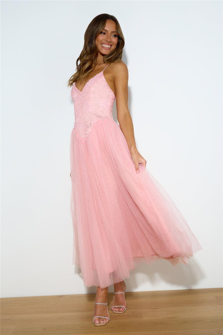 Amazing Love Midi Dress Pink Product Image