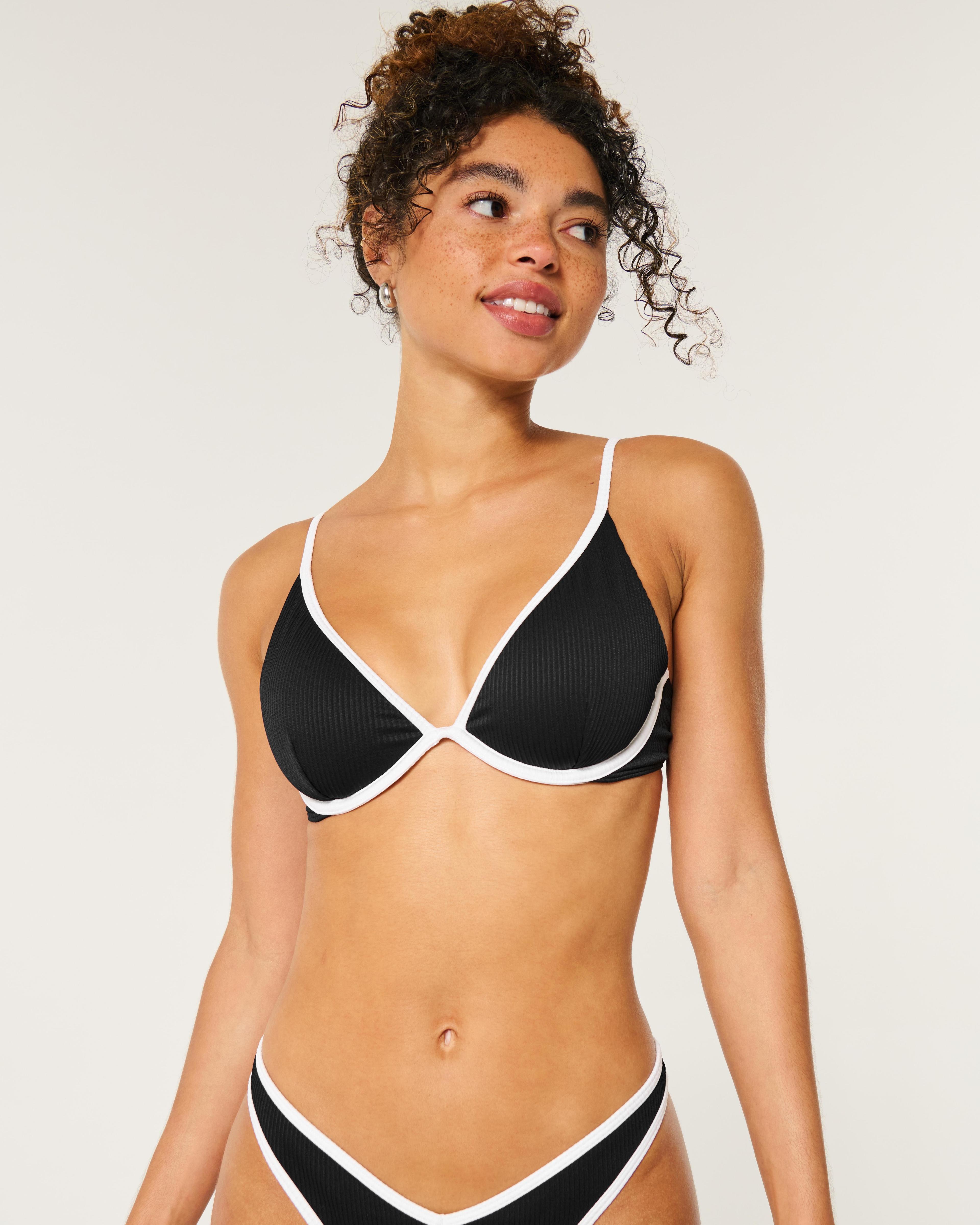 Ribbed Underwire Bikini Top Product Image