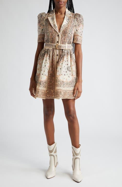 Zimmermann Matchmaker Bandana Print Organza Shirtdress Product Image