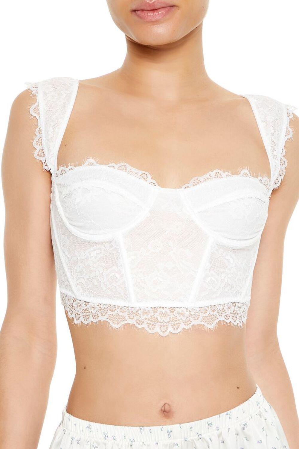 Lace Lingerie Corset Crop Top | Forever 21 Product Image