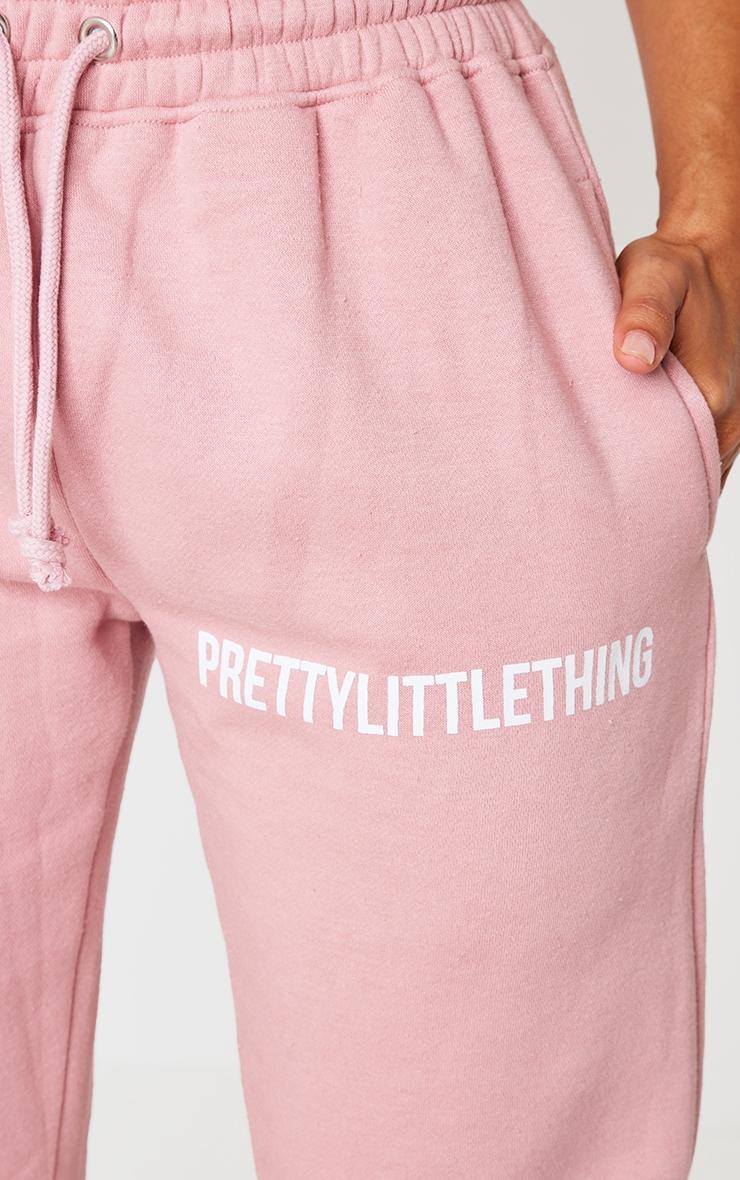 PRETTYLITTLETHING Petite Light Pink High Waist Cuffed Sweatpants Product Image