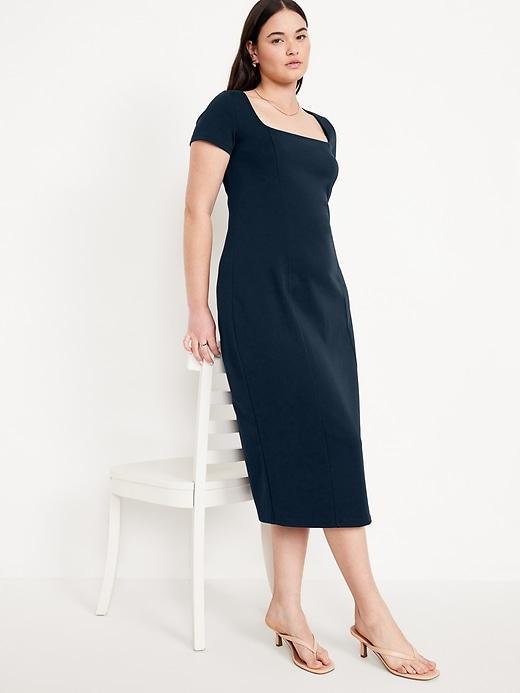 Square-Neck Midi Dress Product Image